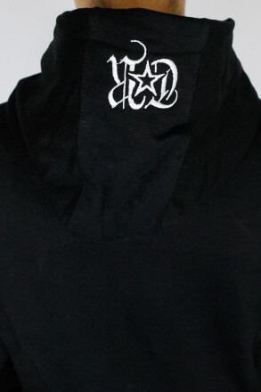 True Rebel Oversized Hoodie FCK NZS Outline Black