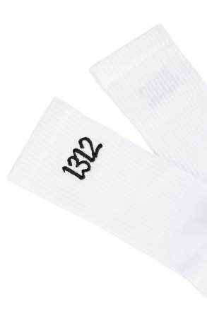 Sixblox. Socks Embroidered 1312 White