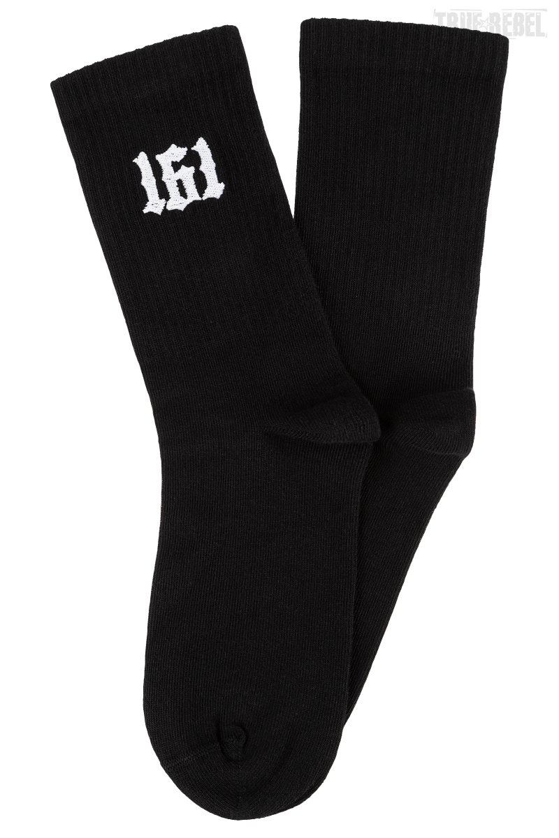 True Rebel Embroidered Socks 161 Classic Black