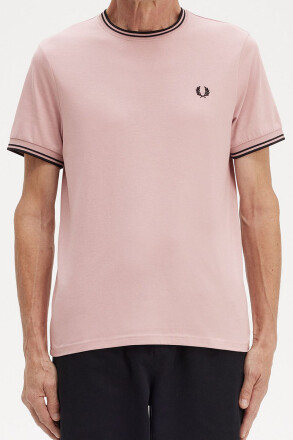 Fred Perry T-Shirt Twin Tipped Dusty Rose Pink