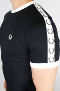 Fred Perry Taped Ringer T-Shirt Black White 3XL