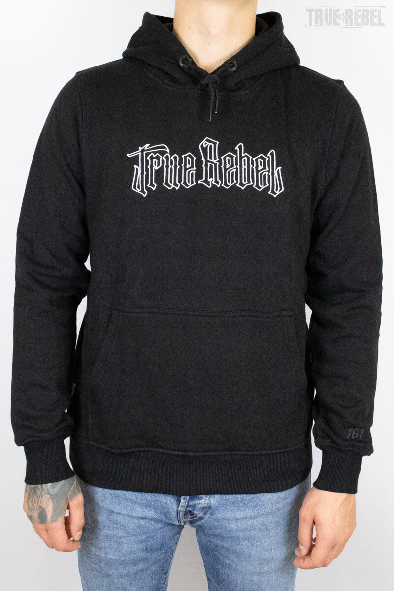 True Rebel Hoodie Vatos Locos Outline Black