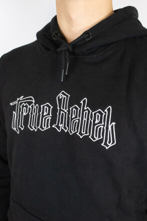 True Rebel Hoodie Vatos Locos Outline Black