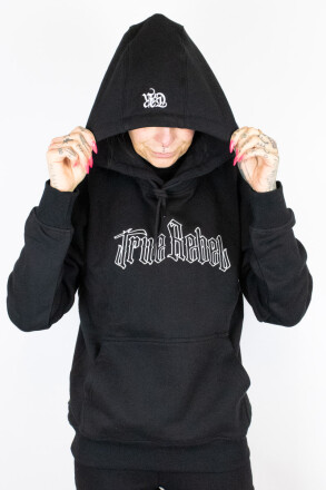 True Rebel Hoodie Vatos Locos Outline Black