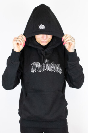 True Rebel Hoodie Vatos Locos Outline Black L