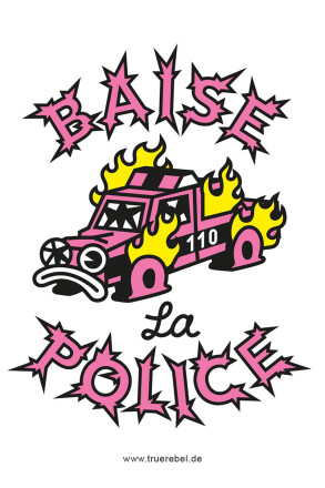 Sticker Baise La Police (DinA7, 25 Stck)