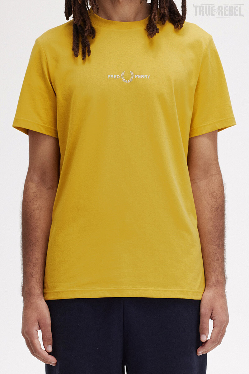 Fred Perry T-Shirt Embroidered Honeycomb