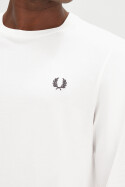 Fred Perry Longsleeve Crew Neck Snow White