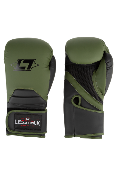 Less Talk Boxing Gloves T34 Black Olive