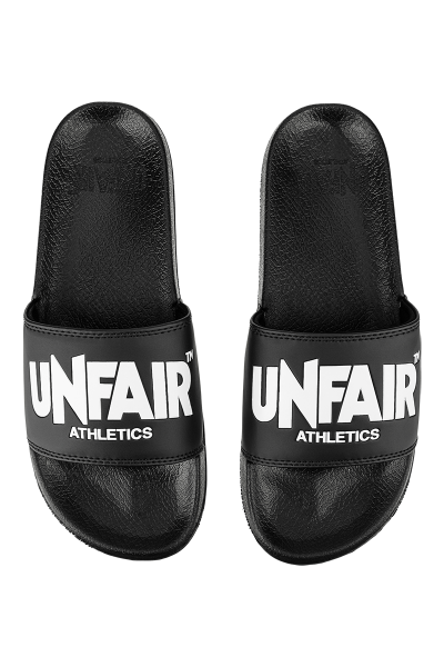 Unfair Athletics Classic Label Slides Black