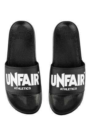 Unfair Athletics Classic Label Slides Black