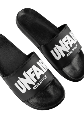 Unfair Athletics Classic Label Slides Black