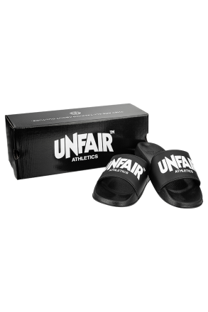 Unfair Athletics Slides Classic Label  Black