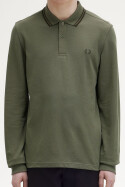 Fred Perry Twin Tipped Longsleeve Polo Shirt LW Green