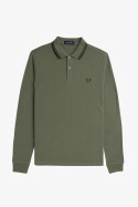 Fred Perry Twin Tipped Longsleeve Polo Shirt LW Green