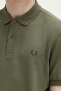 Fred Perry Polo Shirt Plain Wreath Green