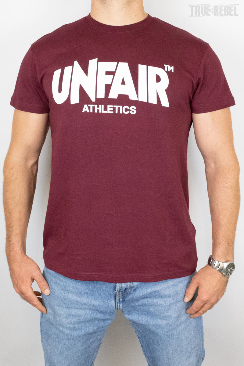 Unfair Athletics T-Shirt Classic Label Burgundy