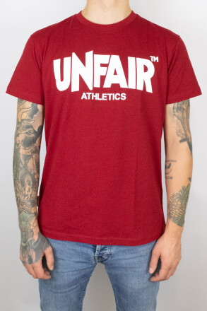 Unfair Athletics Classic Label T-Shirt Burgundy