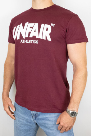 Unfair Athletics T-Shirt Classic Label Burgundy