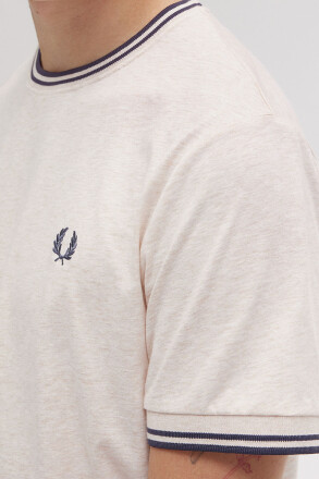 Fred Perry T-Shirt Twin Tipped Porridge Marl