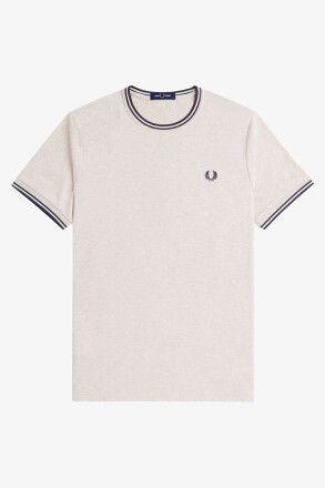 Fred Perry T-Shirt Twin Tipped Porridge Marl