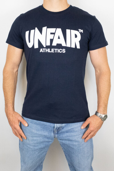 Unfair Athletics Classic Label T-Shirt Navy