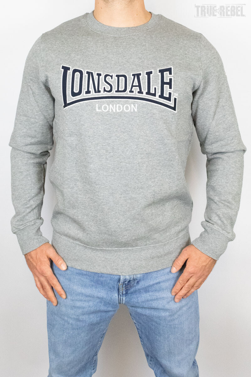 Lonsdale Sweater Berger Marl Grey