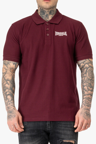 Lonsdale Polo Shirt Lingholme Oxblood