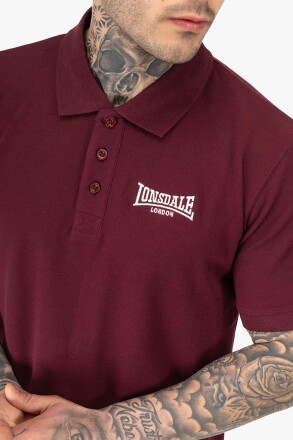 Lonsdale Polo Shirt Lingholme Oxblood