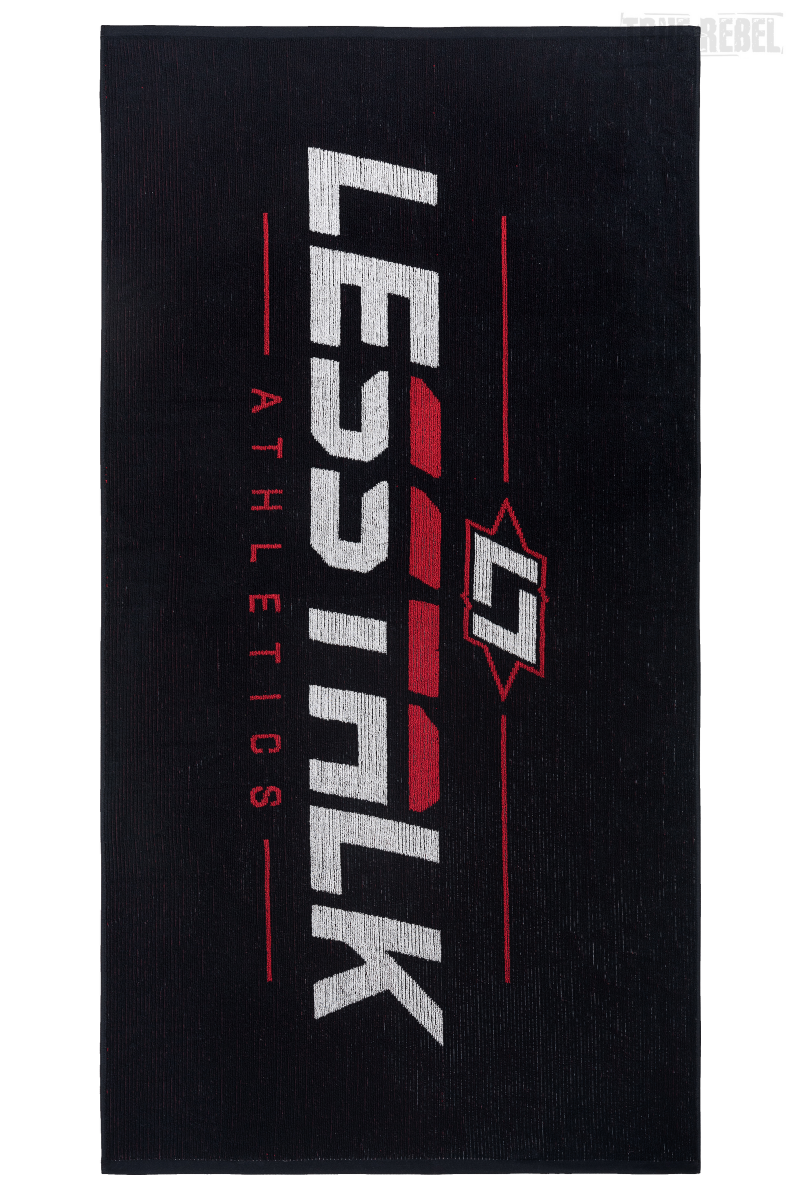 Less Talk Athletics Towel Black