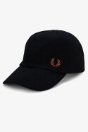 Fred Perry Cap Pique Black Whiskey Brown