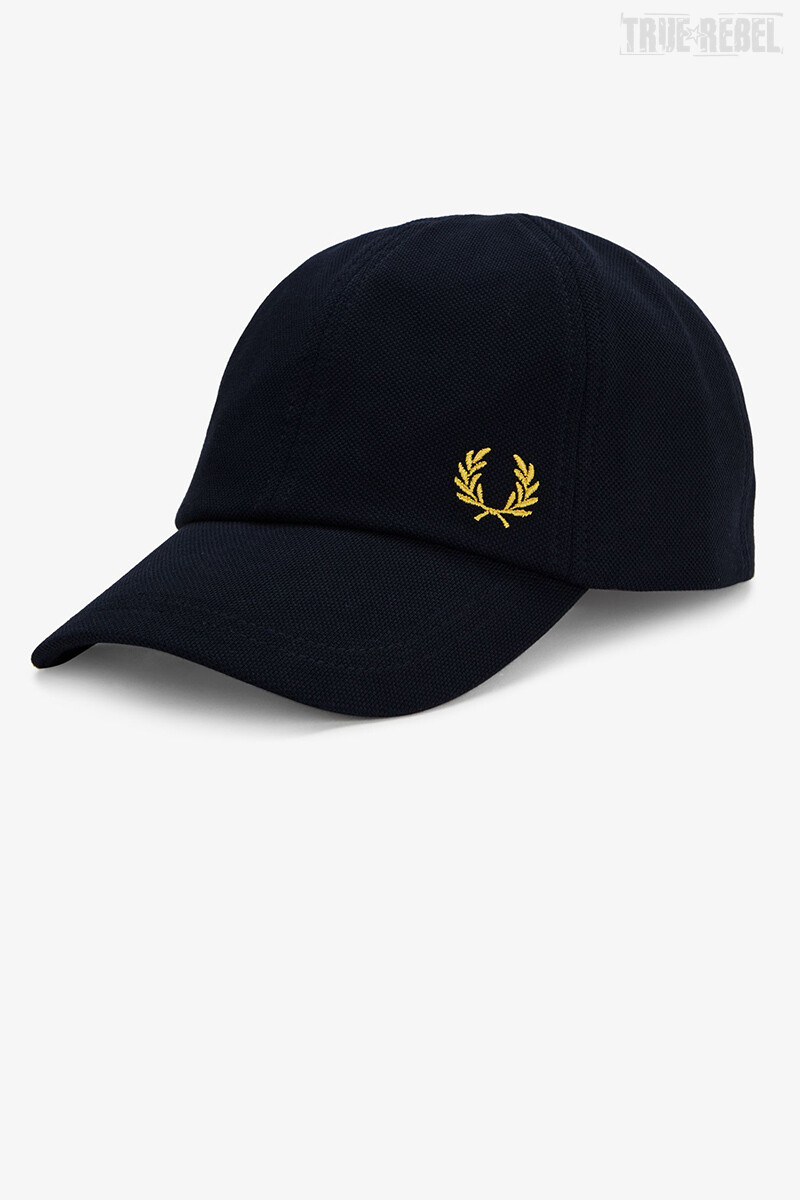 Fred Perry Cap Pique Navy Honeycomb