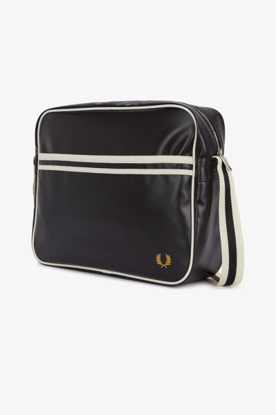 Fred Perry Classic Shoulder Bag Black Ecru