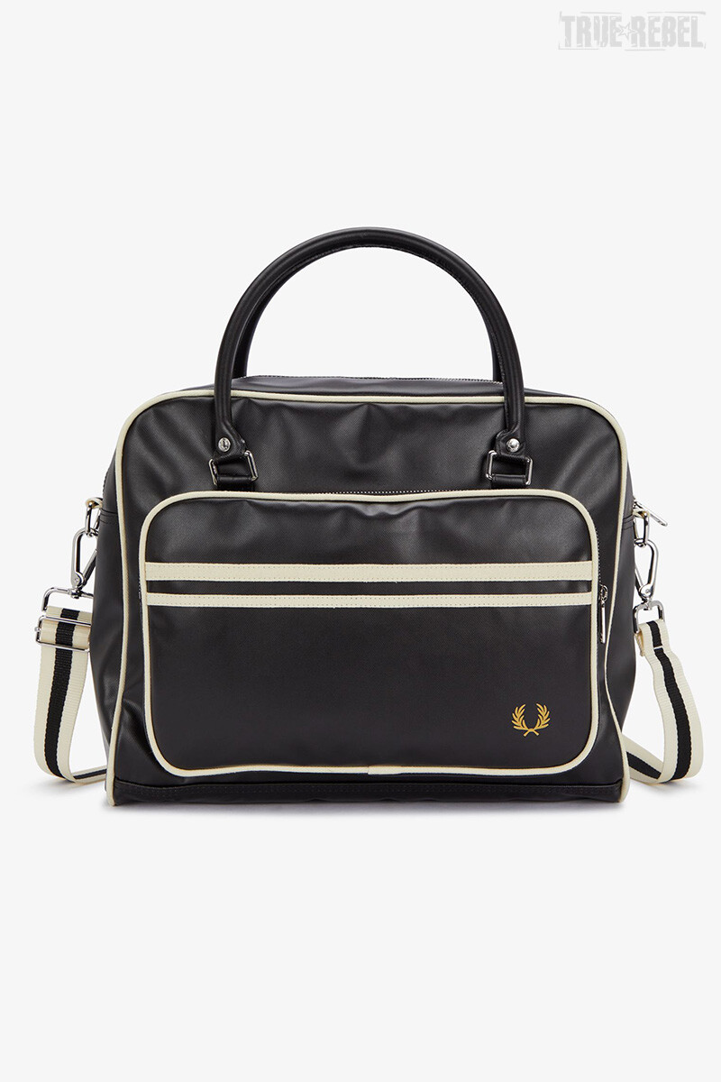 Fred Perry Classic Holdall Bag Black Ecru