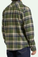 Brixton Bowery Flannel Shirt Cypress Greenwashed