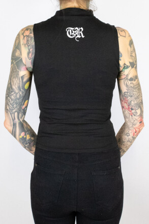 True Rebel Crop Vest LBTC Black