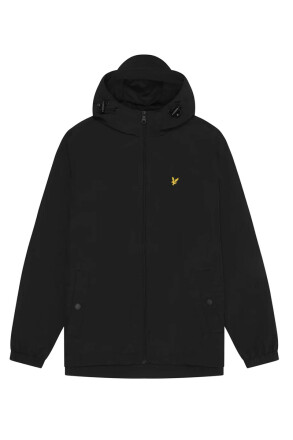 Lyle & Scott Zip Through Hooded Jacket Black