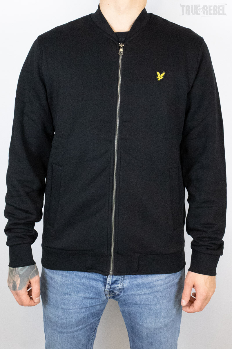 Lyle & Scott Jersey Bomber Jet Black