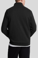 Lyle & Scott Quarter Zip Loopback Sweat Jet Black