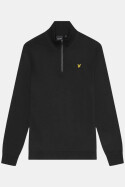 Lyle & Scott Quarter Zip Loopback Sweat Jet Black