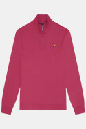 Lyle & Scott Quarter Zip Loopback Sweat Rich Burgundy