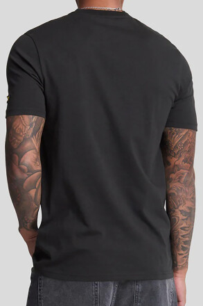 Lyle & Scott Embroidered T-Shirt Jet Black White