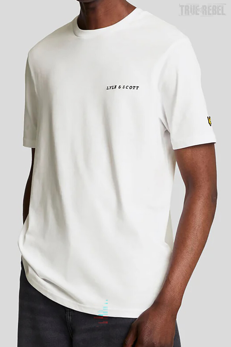 Lyle & Scott Embroidered T-Shirt White Jet Black