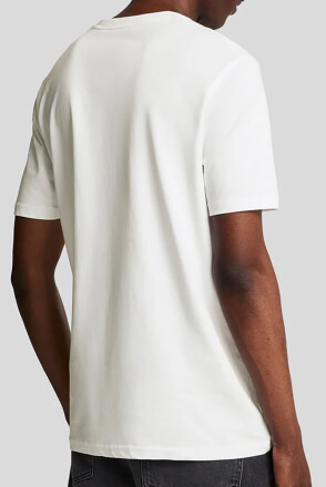 Lyle & Scott Embroidered T-Shirt White Jet Black