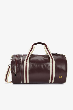 Fred Perry Classic Barrel Bag Oxblood Ecru