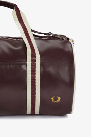 Fred Perry Classic Barrel Bag Oxblood Ecru