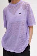 Fred Perry Amy Winehouse Open Knit T-Shirt Ultra Violet