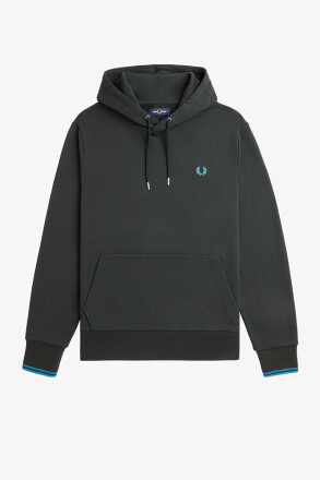 Fred Perry Hoodie Tipped Night Green