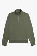 Fred Perry Halfzip Sweater Laurel Wreath Green