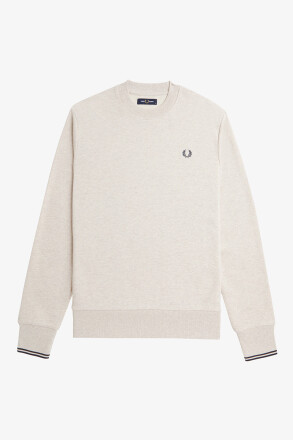 Fred Perry Sweater Crew Neck Porridge Marl